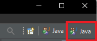 このアイコンをクリックすればJavaパースペクティブを開けます。